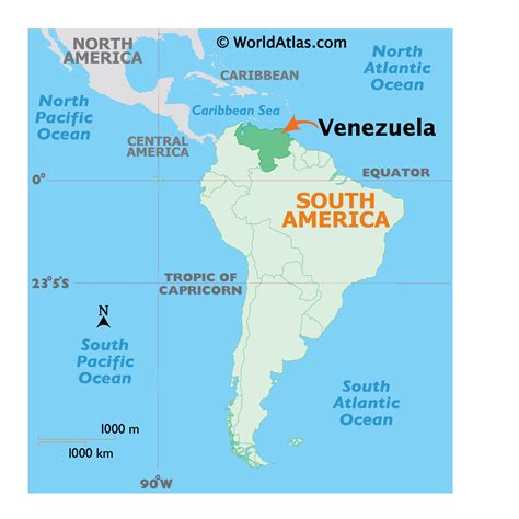 venezuela map world